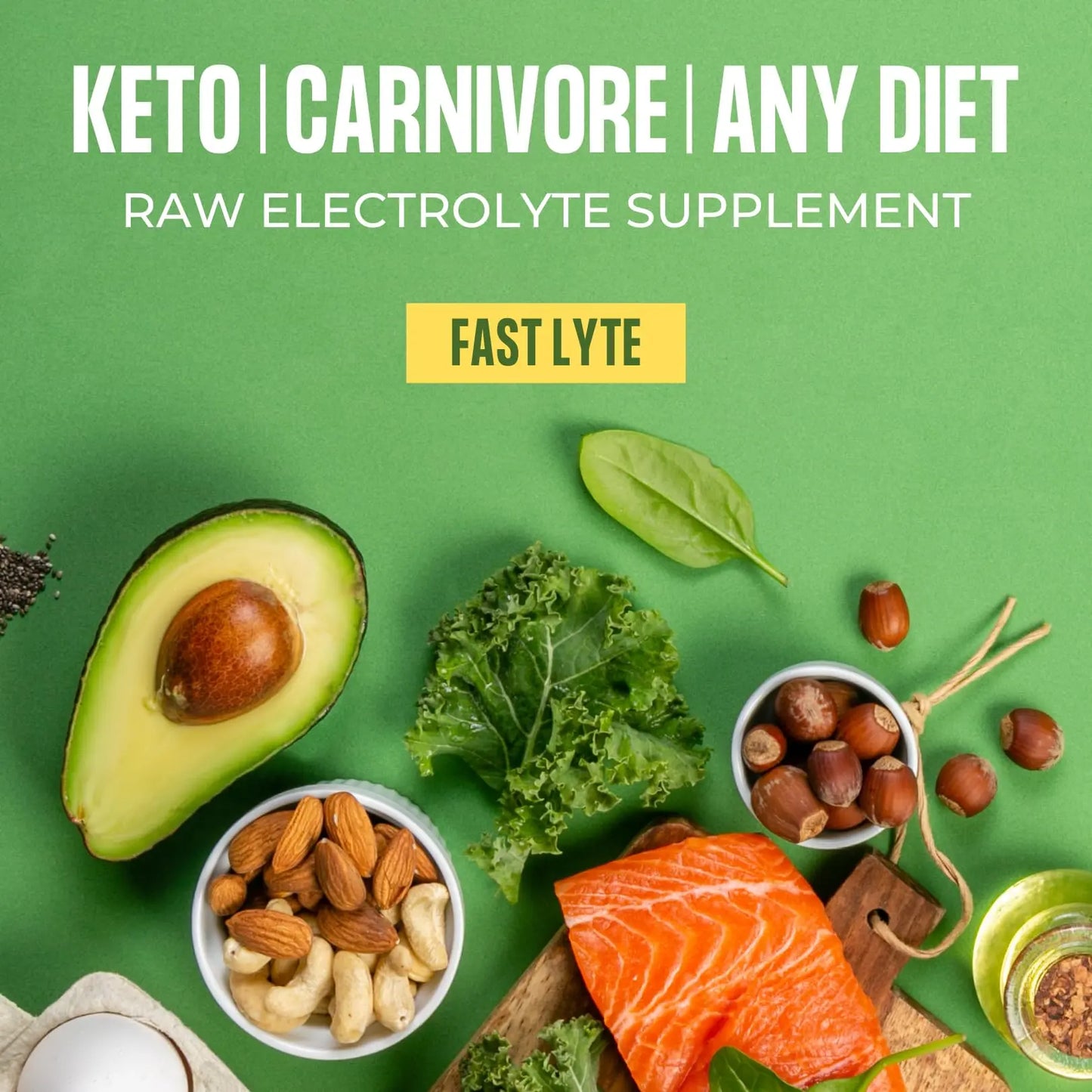 Fast Lyte Fasting Electrolyte Supplement Powder | No Sugar Unflavored Raw Electrolytes | 25% RDI Magnesium and Potassium with Trace Minerals | Carnivore & Keto Friendly FAST LYTE