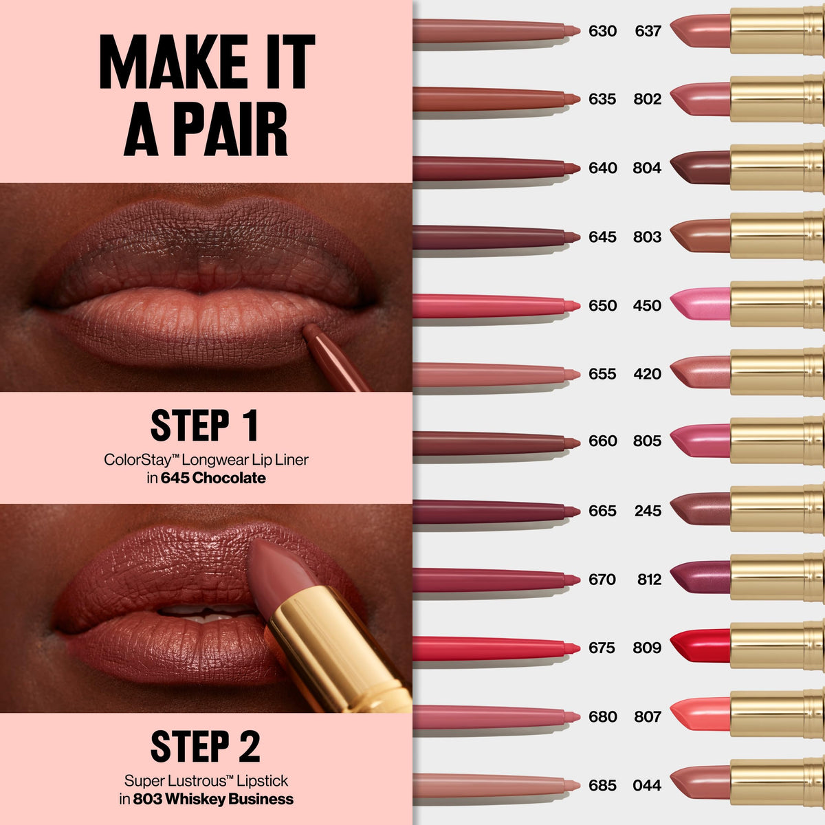 Revlon ColorStay Longwear Lip Liner, 630 Nude, 0.01 oz REVLON