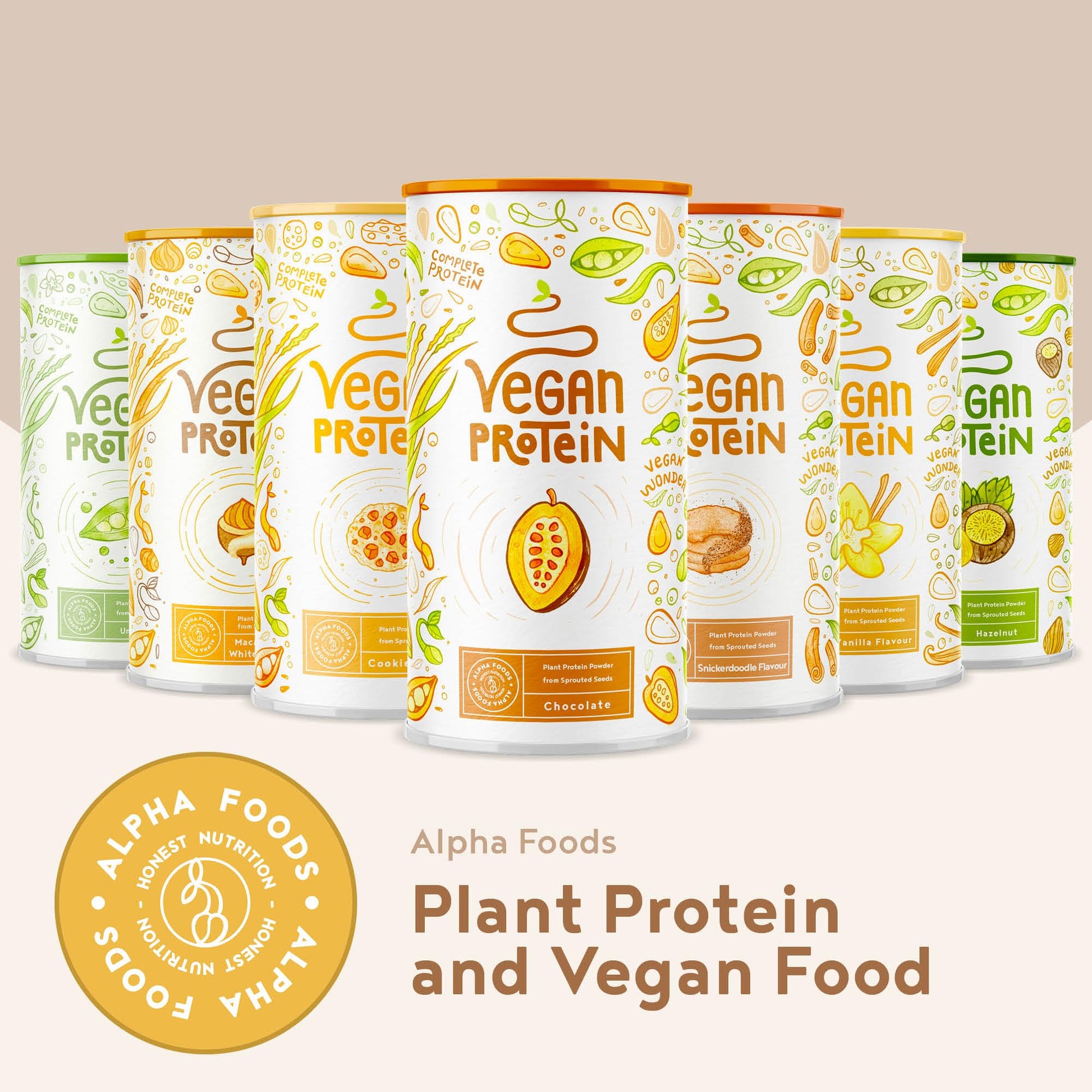 Alpha Foods Vegan Protein Powder - Muscle Building Powder with Amino Acids Alpha FoodsBuy Supplements Australia
