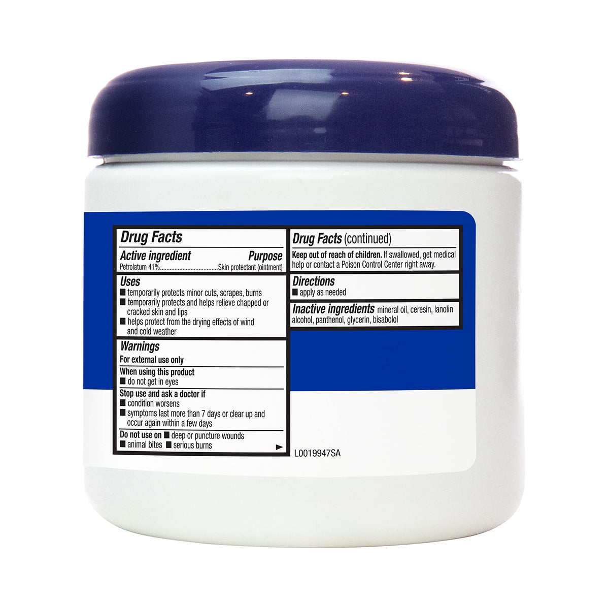 Amazon Basics Healing Ointment & Skin Protectant for Dry & Cracked Skin, Chapped Lips, Minor Cuts and Scrapes, Moisturizing Barrier Cream, Fragrance Free, 14 oz, 1-Pack Amazon Basics