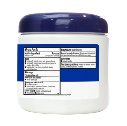 Amazon Basics Healing Ointment & Skin Protectant for Dry & Cracked Skin, Chapped Lips, Minor Cuts and Scrapes, Moisturizing Barrier Cream, Fragrance Free, 14 oz, 1-Pack Amazon Basics