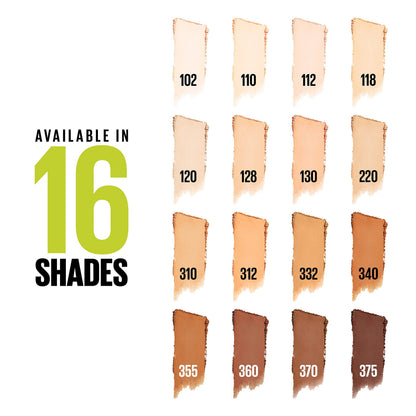 Maybelline Super Stay Up to 24HR Hybrid Powder-Foundation, Medium-to-Full Coverage Makeup, Matte Finish, 220, 1 Count MAYBELLINE