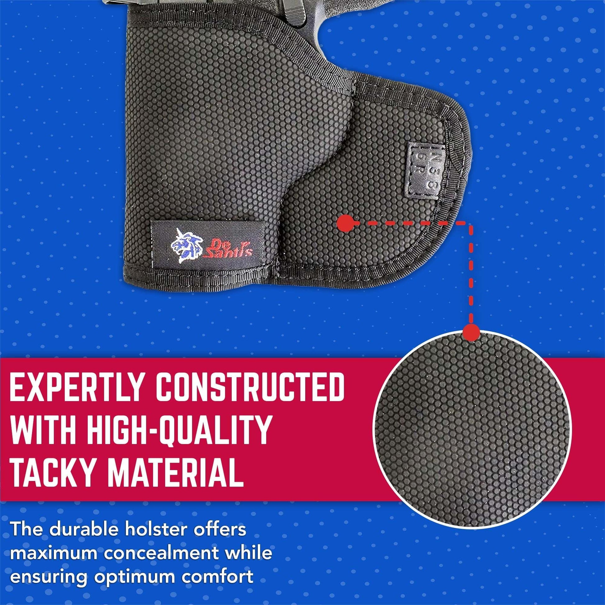 DeSantis Nemesis - Gun Pocket Holsters for Concealed Carry, Concealed Pocket Holster for Pistols, Revolvers, Soft, Designed for Comfort & Discreet Carry, Ambidextrous Gsupps Australia