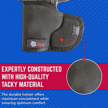 DeSantis Nemesis - Gun Pocket Holsters for Concealed Carry, Concealed Pocket Holster for Pistols, Revolvers, Soft, Designed for Comfort & Discreet Carry, Ambidextrous Gsupps Australia