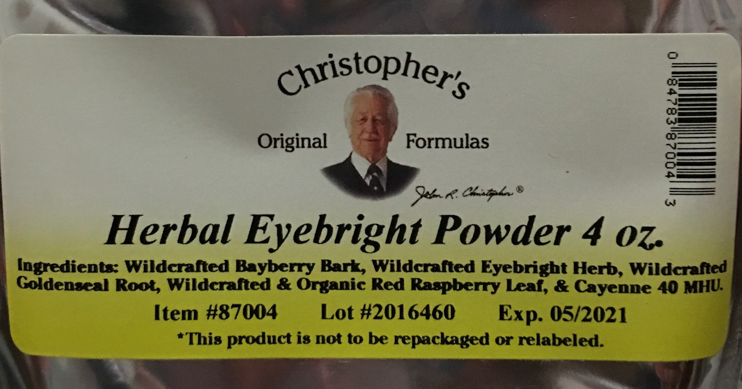 Christophers Original Formulas Herbal Eyebright Powder 4 OZ Christopher's Original Formulas buy australia supplements