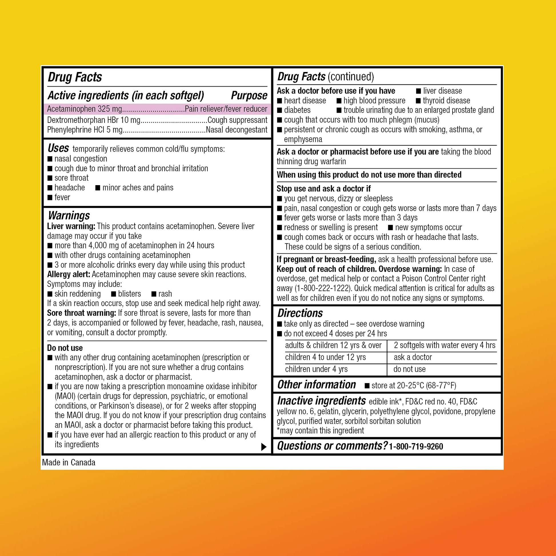 Amazon Basic Care Daytime Cold & Flu Liquid Caps; Cold Care for Daytime Cold and Flu, Orange, 48 Count (Pack of 1) Amazon Basic Care buy australia supplements