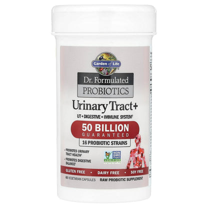 Garden of Life Dr. Formulated Probiotics Urinary Tract+ - 50 Billion CFU - Supports Digestive, Immune & Urinary Tract Health Garden of Life