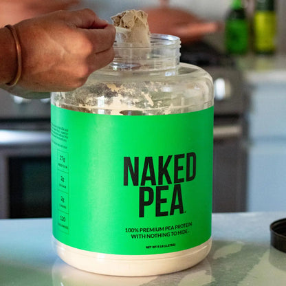 NAKED Pea - 5LB 100% Pea Protein Powder from North American Farms - Unflavored Vegan Pea Protein Isolate - NSF Certified, Plant Protein Powder, Easy to Digest - 76 Servings NAKED