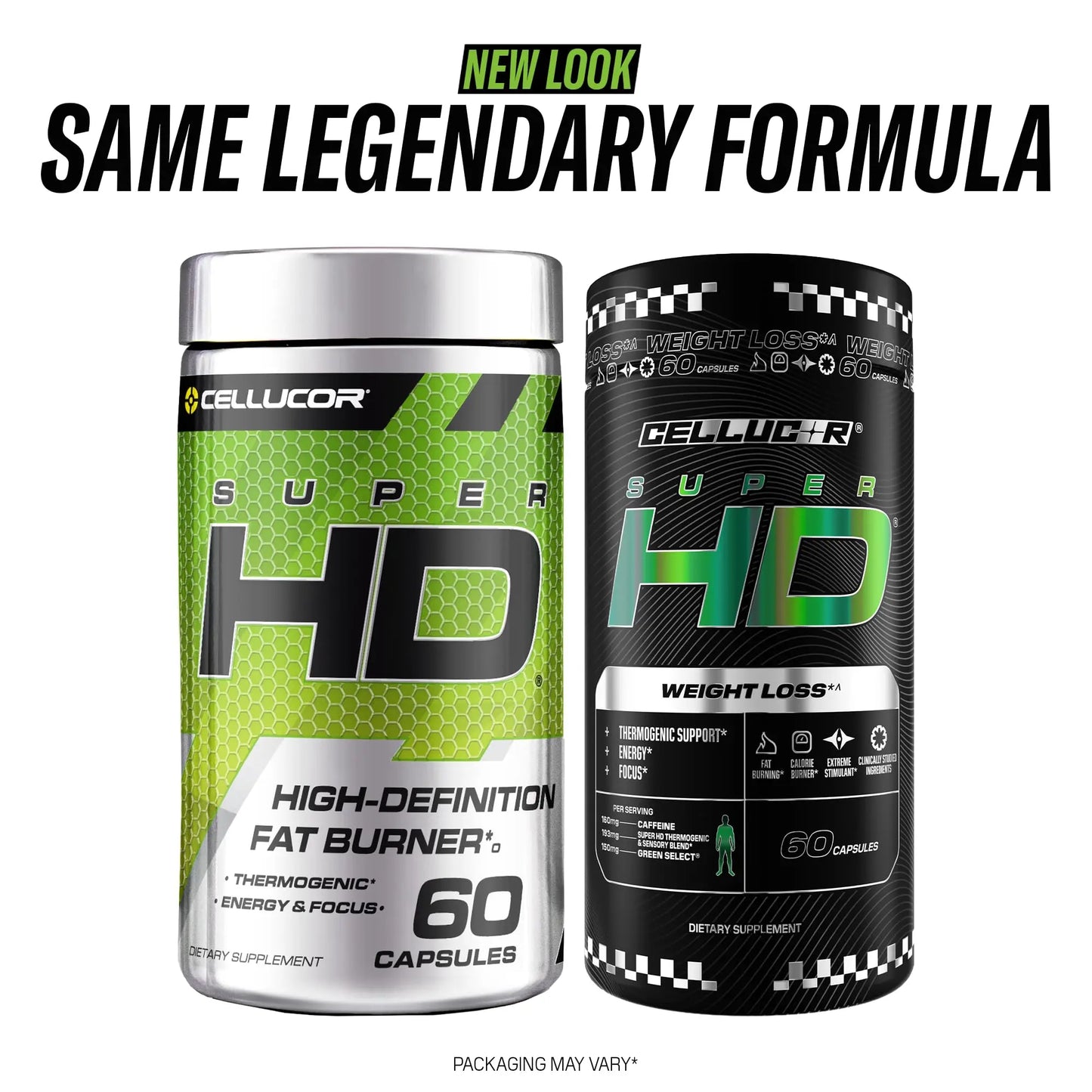 Cellucor SuperHD Thermogenic Fat Burner Weight Loss Supplement, Appetite Suppressant, & Energy Booster Capsimax, Green Tea Extract, 160mg Caffeine Cellucor