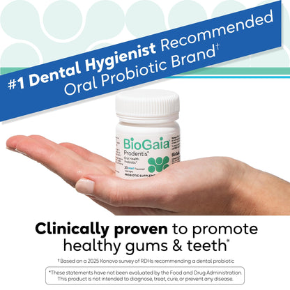 BioGaia Prodentis | Oral Probiotics | Promotes Healthy Gums & Teeth | Defends Against Bad Breath & Dental Problems | Improves Oral Health BioGaia