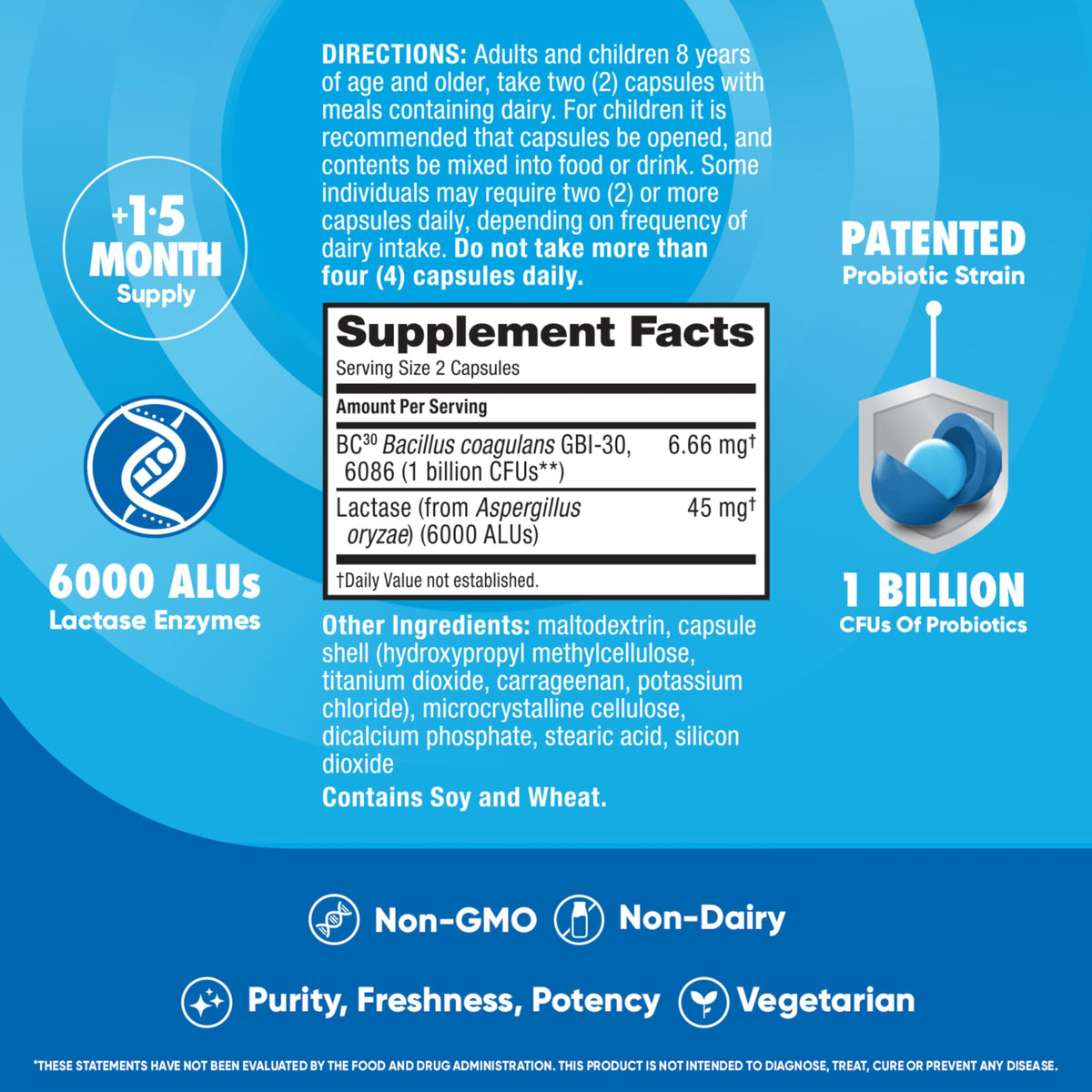 Digestive Advantage Lactose Defense Capsules (96 Count In A Box), Helps Breaks Down Lactose and Defend Against Digestive Upset Digestive Advantage