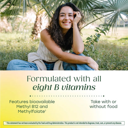 MegaFood Balanced B Complex - B Complex Vitamin Supplement - 8 B Vitamins Including Vitamin B6, Vitamin B12, Folate, Biotin & More - Supports Cellular Energy Production MegaFood