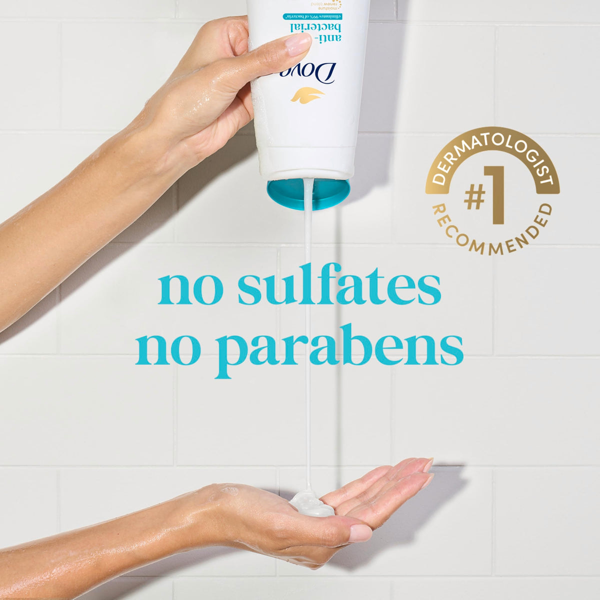Dove Body Wash Antibacterial For All Skin Types 30.6 oz Pump, Sulfate Free Dove