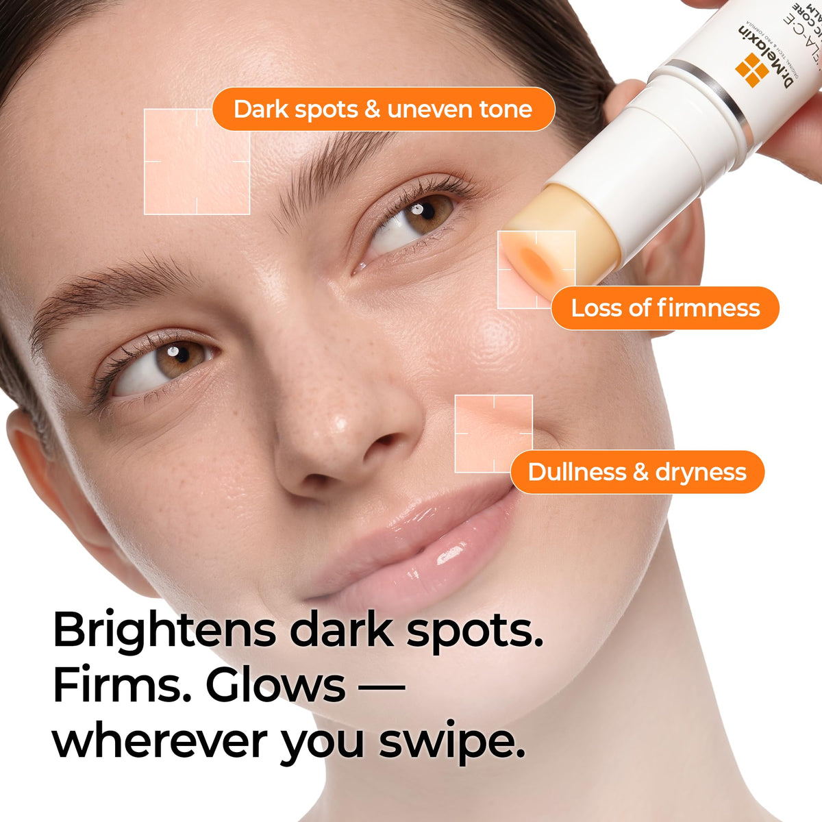 Dr.Melaxin Mela-C·E Ferulic Core Multi Balm Dark Spots, Dark Circles & Fine Lines, Vitamin C·E + Ferulic Acid, Retinal, Korean Anti-Aging Glow Treatment Stick, 0.35 oz, 10g Dr.Melaxin