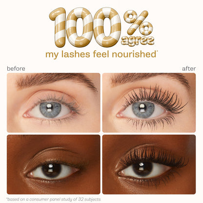 tarte tartelette XL tubing mascara – Lash Extensions in a Tube with Peptide, Extra-Bold Buildable Length & Volume, Smudge-Proof Longwear, Easy-to-Remove, Vegan & Cruelty-Free, full size, black tarte