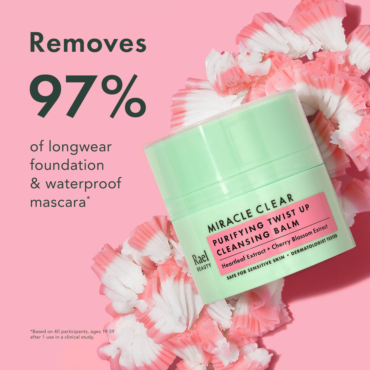 Rael Miracle Clear Facial Cleanser Face Wash (Cleansing Balm, 1.69 oz) Rael