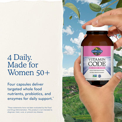 Garden Of Life, Vitamin Code 50 Wiser Womens Multi 120 Organic, 120 Count Gsupps Australia