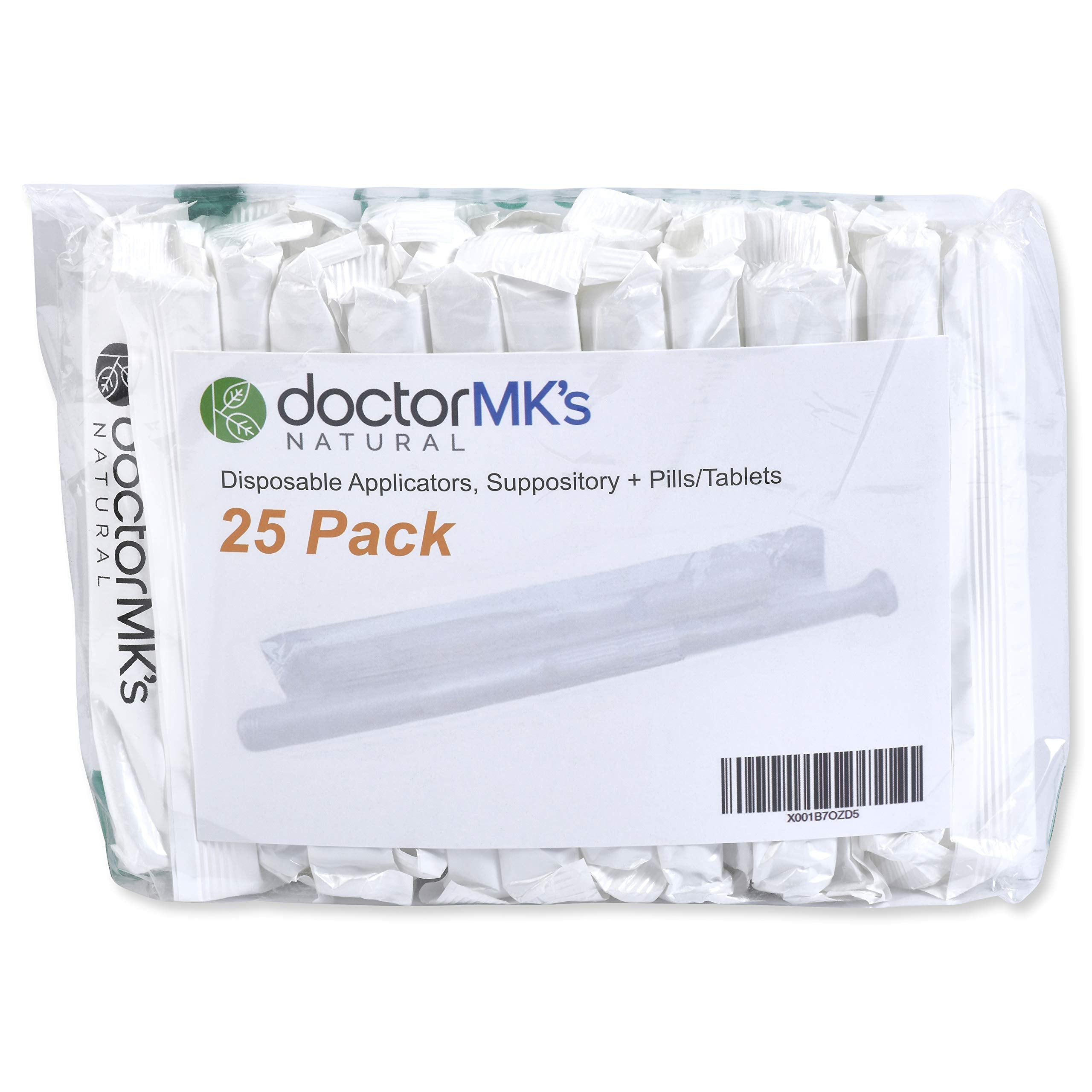 Suppository Applicators (25-Pack), Fits Most Suppositories, Pills and Tablets, Individually Wrapped doctor MK's NATURAL buy australia supplements