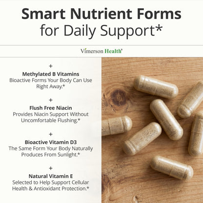 Multivitamin for Men with Methylated Vitamins and Chelated Minerals for Energy, Focus and Immune Health – Premium Daily Mens Vimerson Health