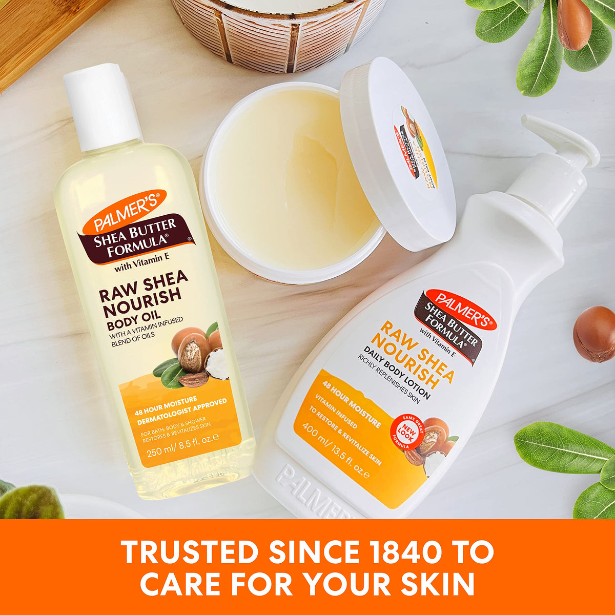 Palmer's Shea Formula Raw Shea Body Oil with Vitamin E, Deep Body Moisturizer to Soothe & Nourish Dry, Sensitive & Eczema-Prone Skin, 8.5 oz Palmer's