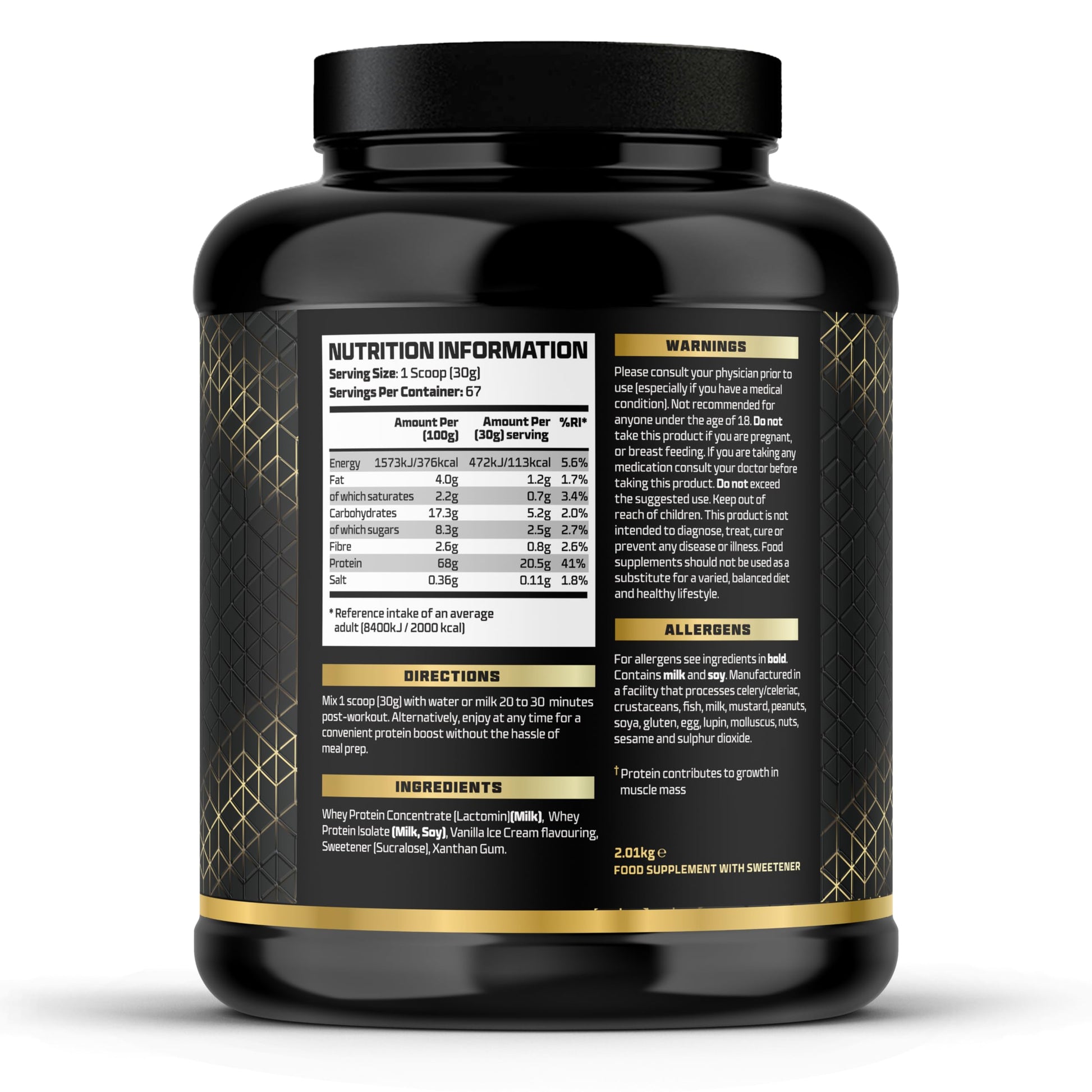 Beast Pharm | WHEY Protein Powder | 2.01kg/67 Servings | Vanilla Ice Cream Beast Pharm buy australia supplements