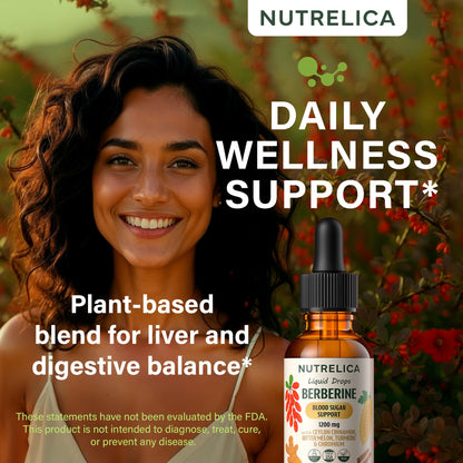 Berberine with Ceylon Cinnamon, Bitter Melon, Turmeric & Chromium – Blood Sugar Balance & Glucose Metabolism NUTRELICA