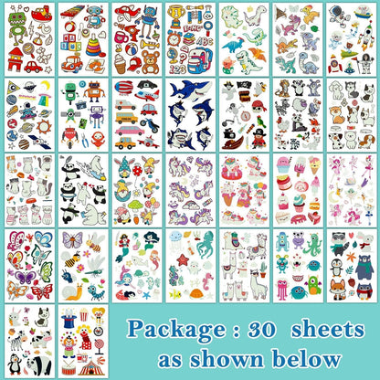 Partywind Luminous Temporary Tattoos for Kids, Glow Party Supplies PARTYWIND