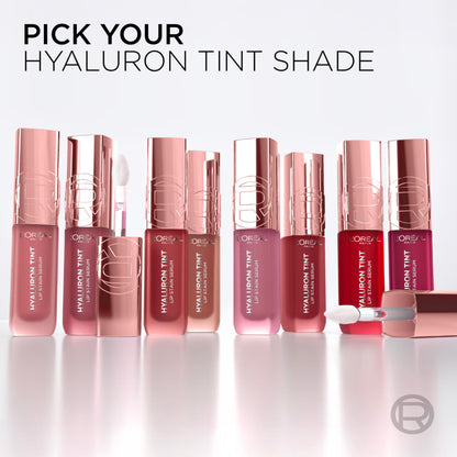 L'Oreal Paris Hyaluron Tint Lip Stain Serum, Long Lasting, Hydrating Lip Makeup Infused with Hyaluronic Acid, 601 Worth It (Pinky Nude) L'Oreal Paris