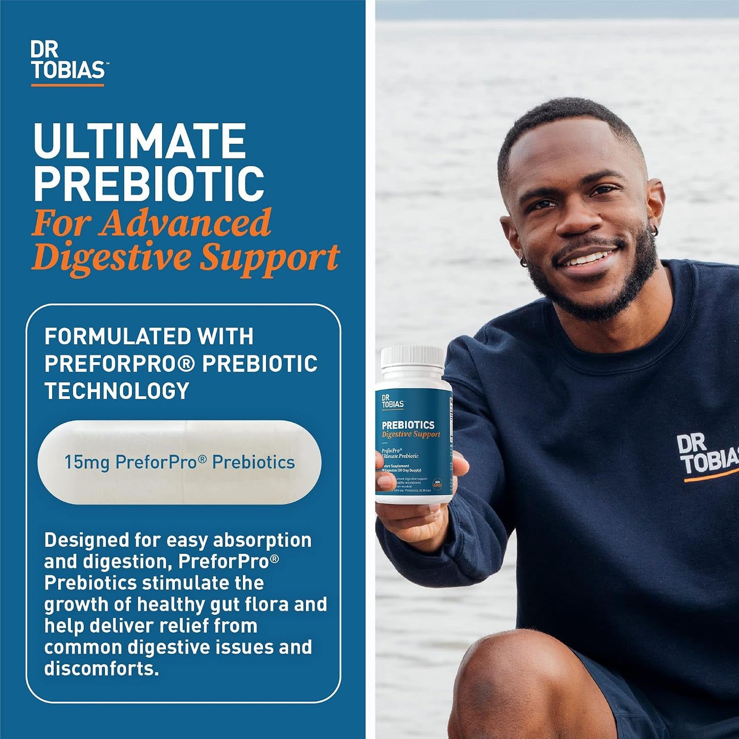 Dr. Tobias Prebiotics & Deep Immune Probiotics for Immune Support & Gut Health