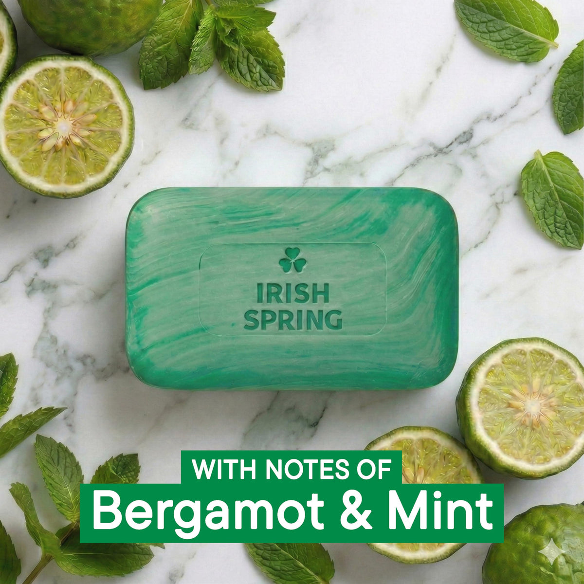 Irish Spring Bar Soap for Men, Original Clean, Smell Fresh and Clean for 12 Hours, Men Soap Bars for Washing Hands and Body, Mild for Skin, Recyclable Carton, 3.7 Ounce - 3 Count (Pack of 8) Irish Spring