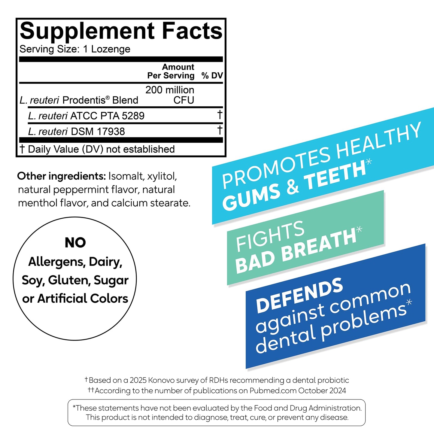 BioGaia Prodentis | Oral Probiotics | Promotes Healthy Gums & Teeth | Defends Against Bad Breath & Dental Problems | Improves Oral Health BioGaia