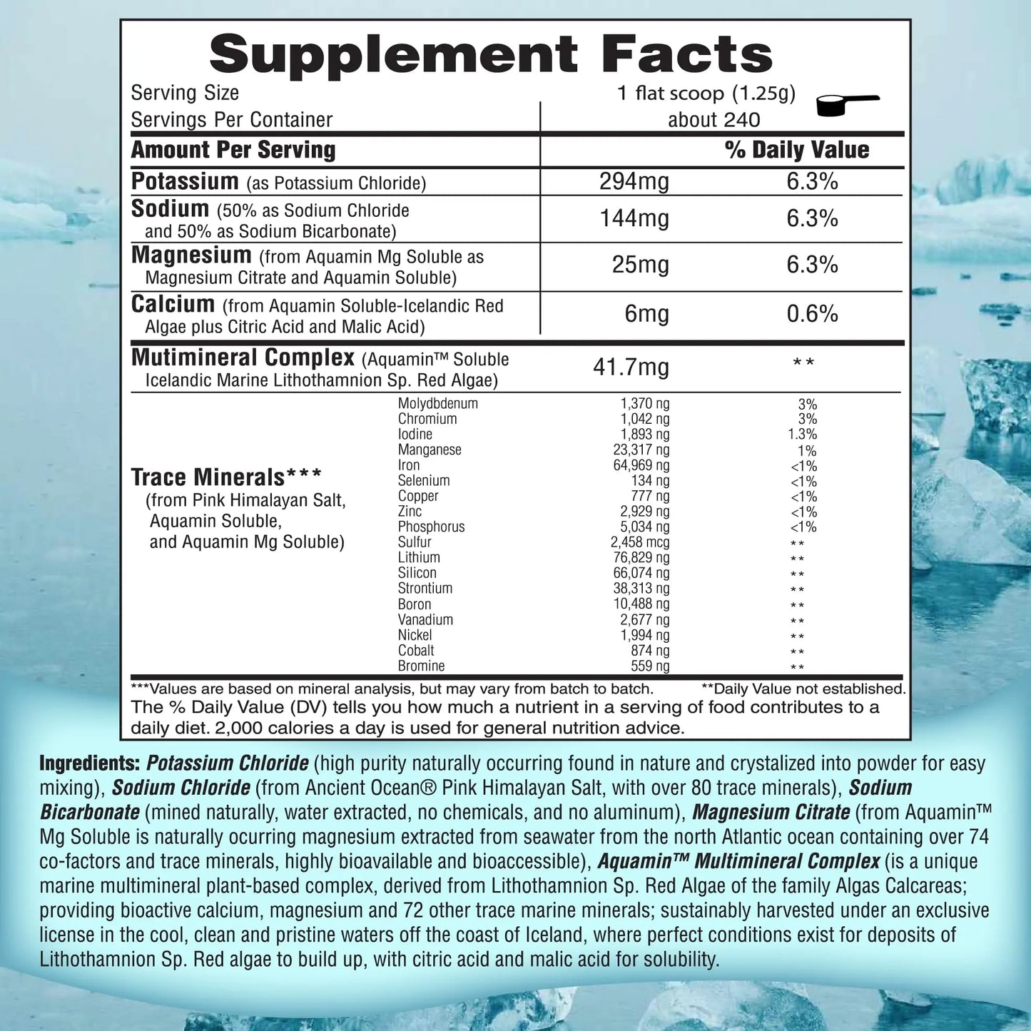 FAST LYTE No Sugar Electrolytes Powder in the Raw | Mix in Coffee, Soup, Juice, Water, Smoothies, Broth, Anything | No Sweeteners or Flavorings | Keto & Sugar Free | Non-GMO & Vegan FAST LYTE