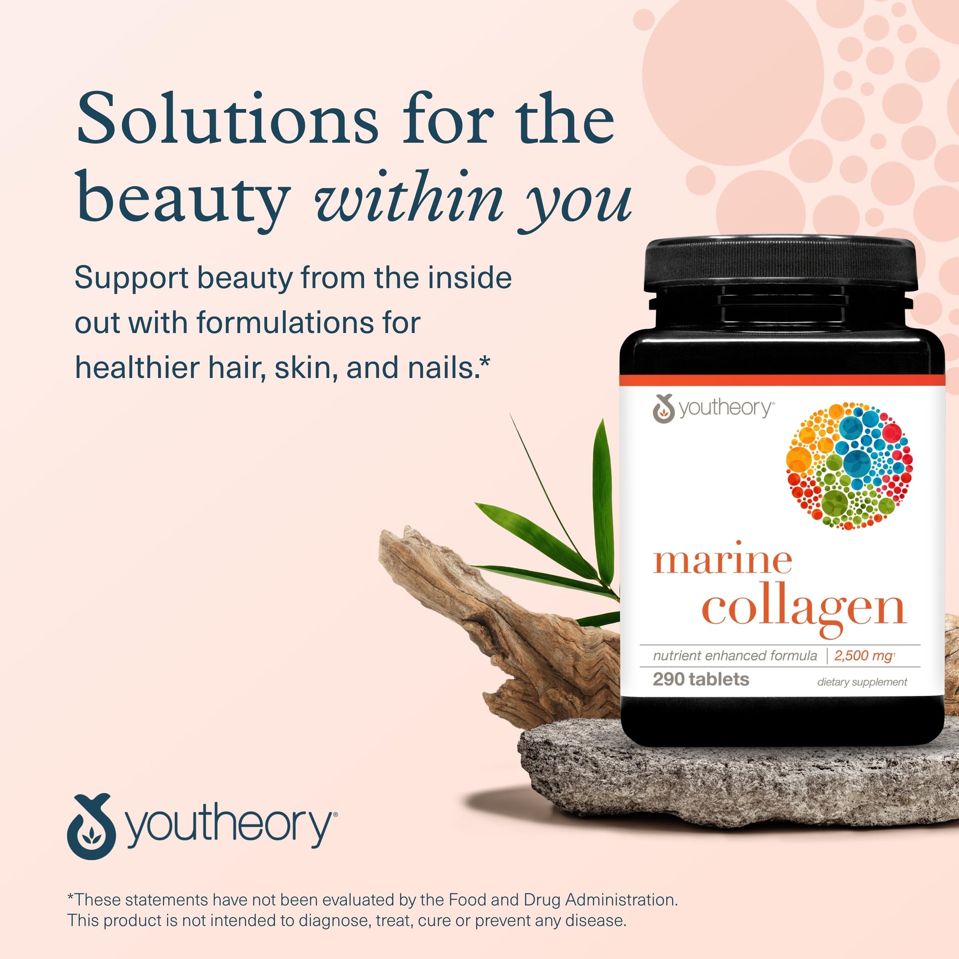 Youtheory Marine Collagen Tablets - 2,500 mg Fish-Sourced Collagen Peptides- with Vitamins A, C, E, B6 & B12 - Supports Joint & Nail Health* - Highly Absorbable - 290 Tablets (58-Day Supply) Youtheory buy australia supplements