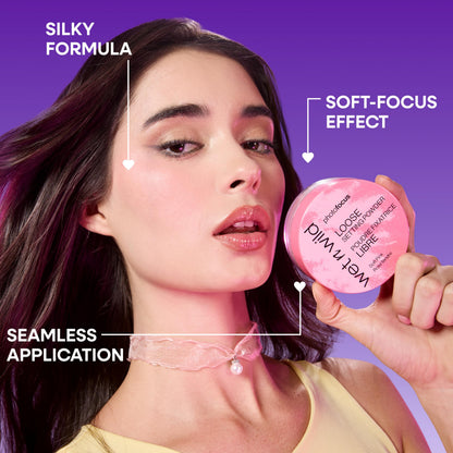 wet n wild Photo Focus Loose Baking Setting Powder, Highlighter Makeup, Fair to Medium & Tan Skin Tones - Translucent wet n wild
