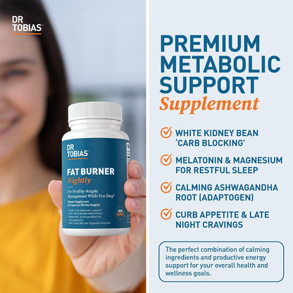 Dr. Tobias Fat Burner Nightly & Colon Everyday Health Peach Mango – Nighttime Metabolism Support & Daily Psyllium Fiber Drink for Digestive Health