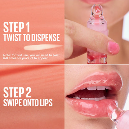 MAYBELLINE Lifter Oil-in-Gel Lip Gloss for Glassy, Bouncy Shine, Hydrating, Tinted Lip Balm and Moisturizer with Hyaluronic Acid and Passionfruit Oil, Strawberry Shake (Mauve Pink) MAYBELLINE