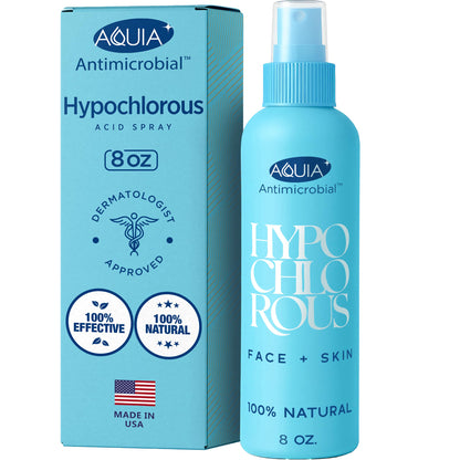 Hypochlorous Acid Spray for Face and Skin; Facial Cleanser | 8oz Face Mist Aquia