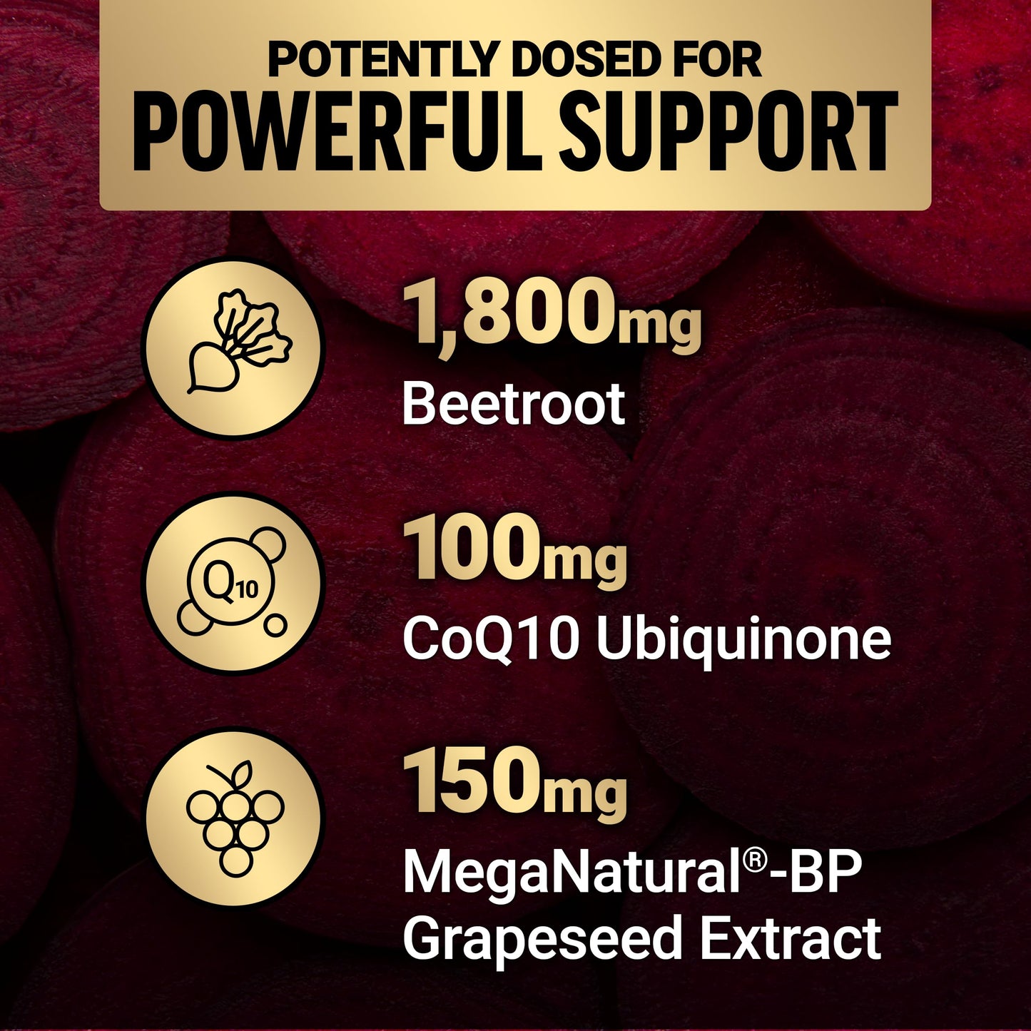 Force Factor Total Beets Ultimate Heart Health, Beet Root Capsules for Blood Pressure Support, CoQ10, Organic Beet Root Powder, Hawthorn Berry Force Factor