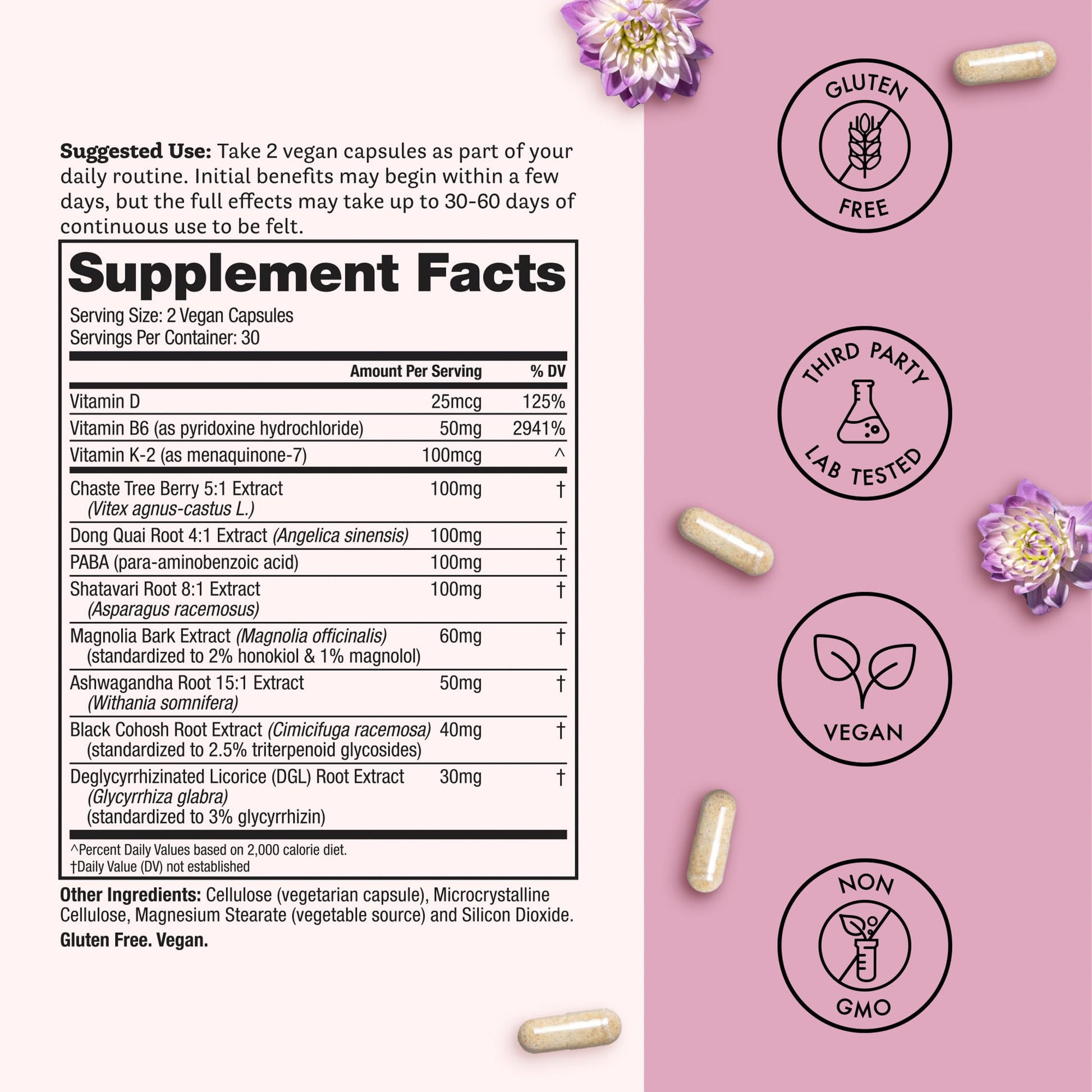 Winged Wellness Hot Momma Menopause Supplements for Women - Hormone-Free Menopause Relief Support for Hot Flashes & Night Sweats with Chaste Tree Berry, Multivitamins & Shatavari - 60 Vegan Capsules Winged Wellness buy australia supplements