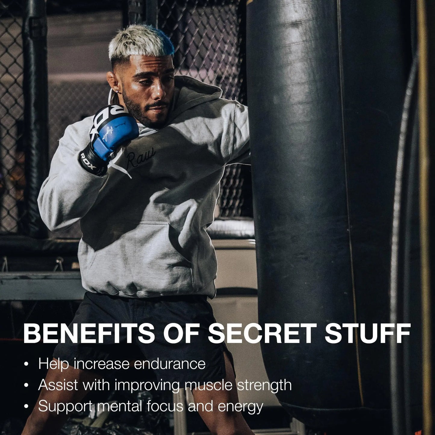 RAW Christopher's Secret Stuff Pre Workout Powder, Thavage (Tastes Like Winning) - Chris Bumstead CBUM Preworkout Supplement for Men & Women - Working Out, Hydration & Energy - 40 Servings RAW