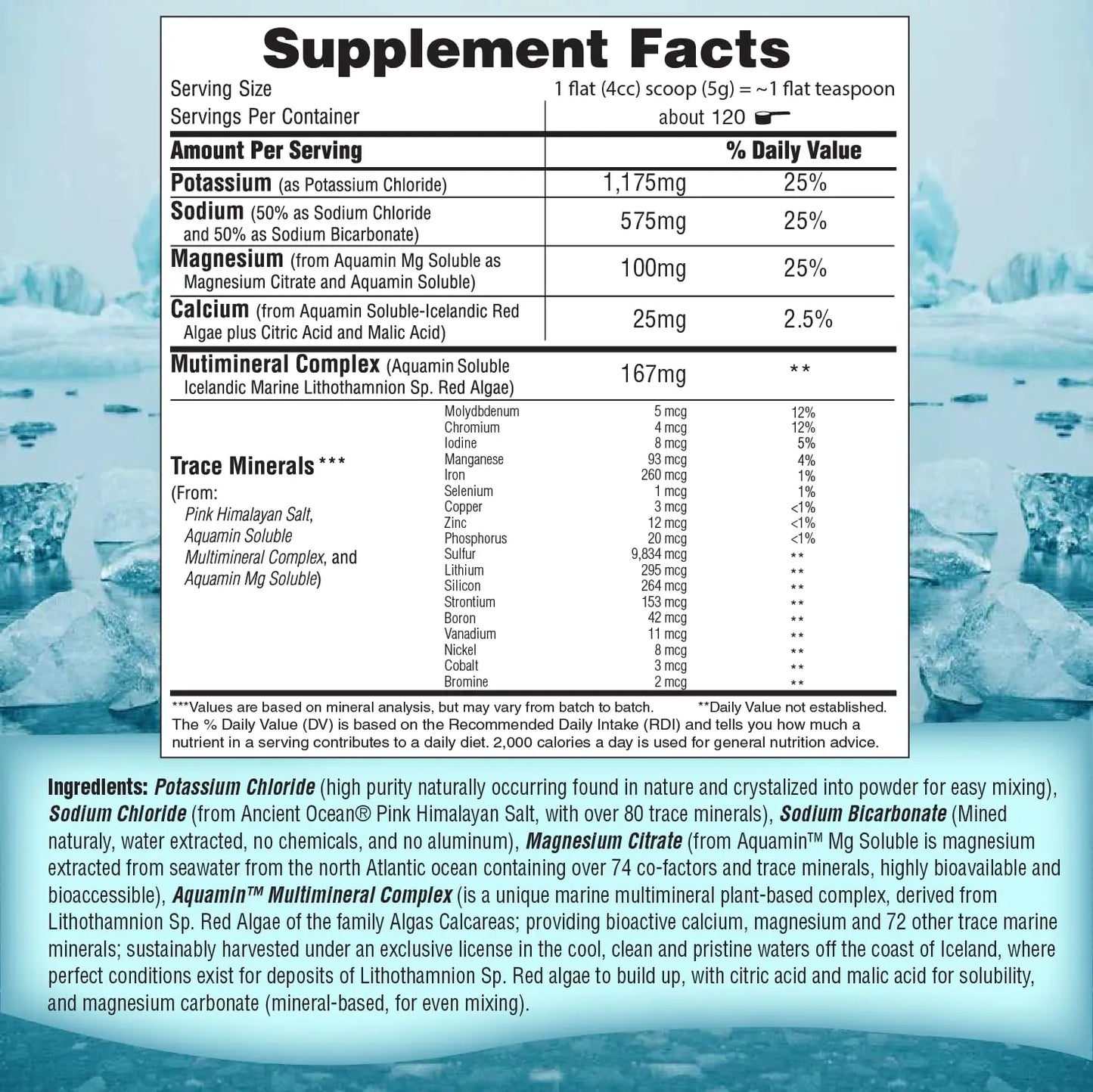 Fast Lyte Fasting Electrolyte Supplement Powder | No Sugar Unflavored Raw Electrolytes | 25% RDI Magnesium and Potassium with Trace Minerals | Carnivore & Keto Friendly FAST LYTE