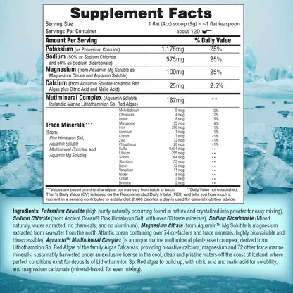 Fast Lyte Fasting Electrolyte Supplement Powder | No Sugar Unflavored Raw Electrolytes | 25% RDI Magnesium and Potassium with Trace Minerals | Carnivore & Keto Friendly FAST LYTE