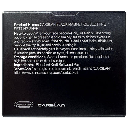CARSLAN Makeup Blotting Paper with Powder, Keeps Makeup Fresh All Day CARSLAN