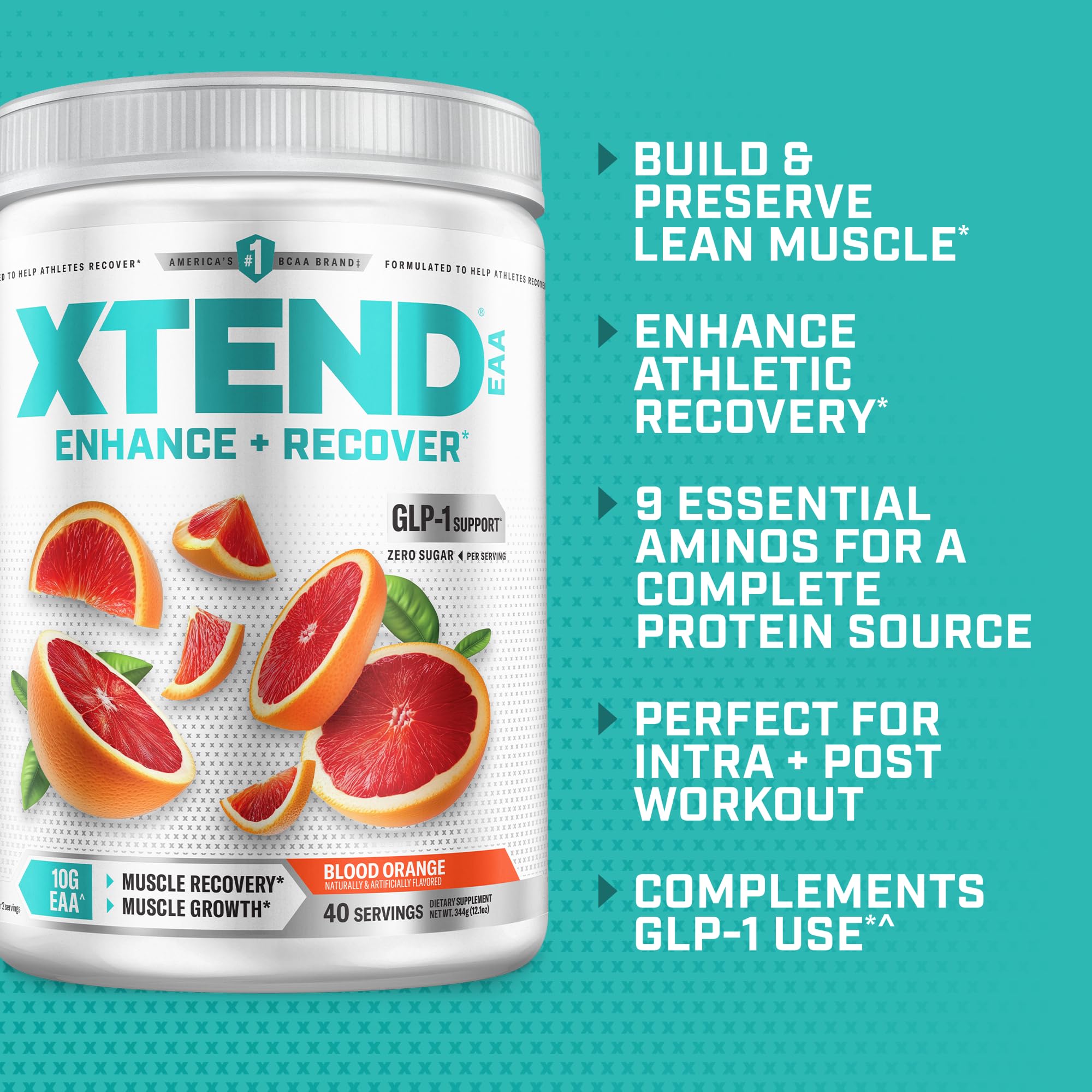 Xtend EAA + BCAA Powder for Muscle Recovery & Lean Muscle Growth, 9 Essential Amino Acids for Intra Workout or Post Workout Recovery, 10g EAAs Per 2 Servings Xtend buy australia supplements