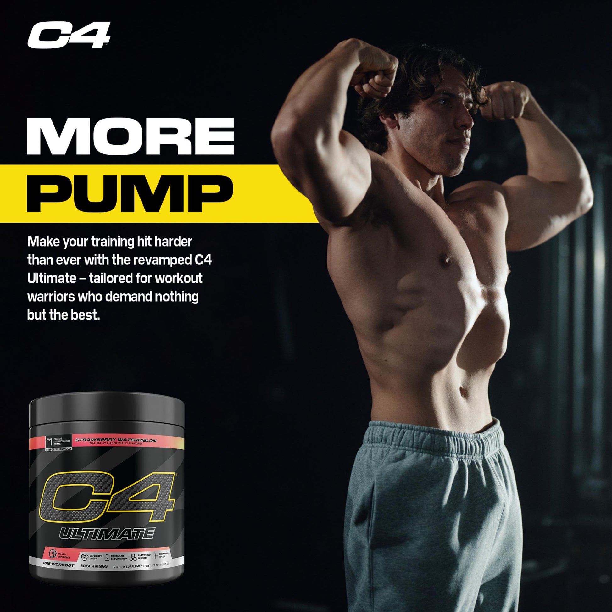 C4 Ultimate Pre Workout Powder Watermelon - Sugar Free Preworkout Energy Supplement for Men & Women - 300mg Caffeine + 3.2g Beta Alanine C4 buy australia supplements