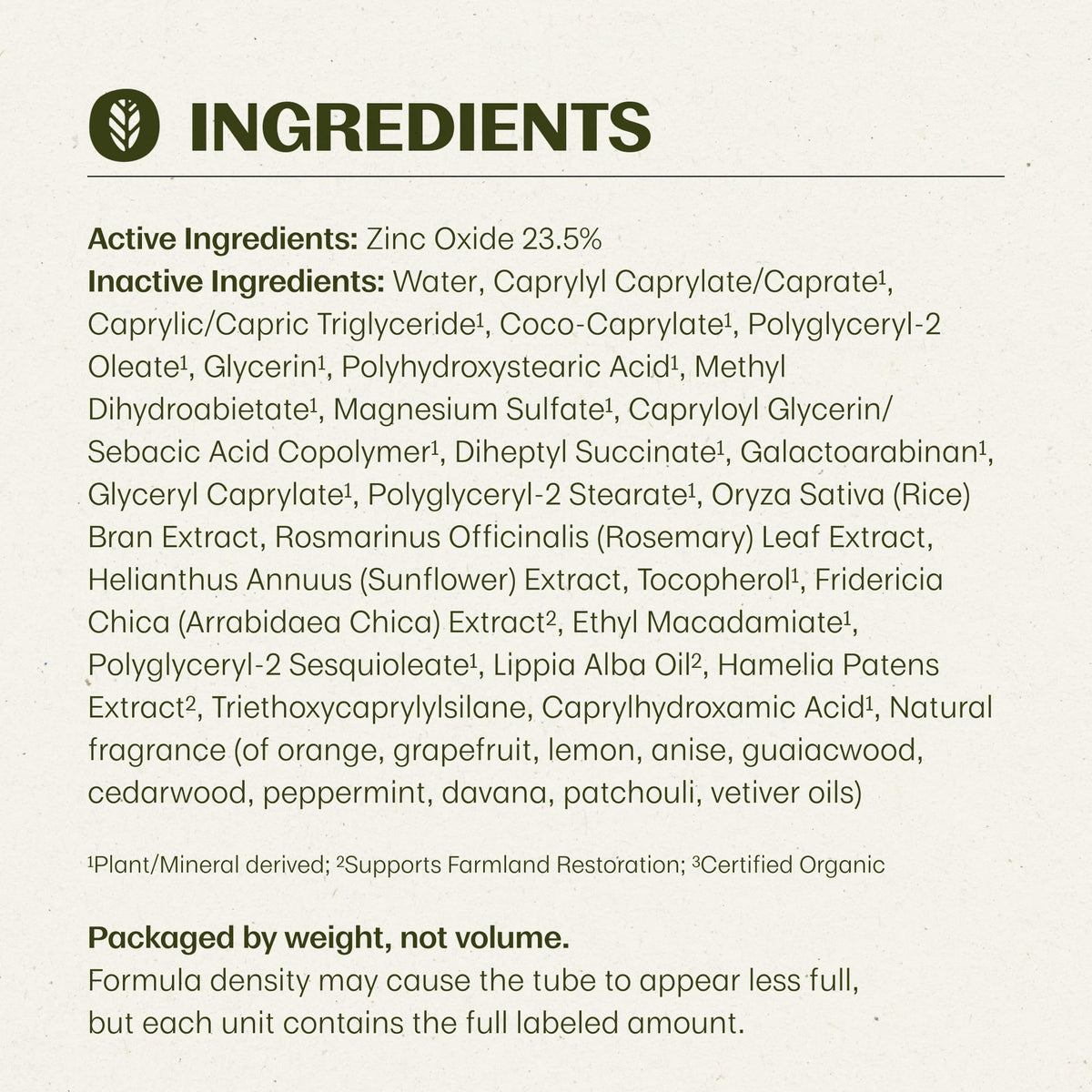 Thrive Natural Care Reef Safe Sunscreen SPF50 - Hawaii 104 Reef Act Compliant - Mineral Sunscreen Non-Nano Zinc Oxide - Vegan, (5.8 Oz (Pack of 1)) Thrive Natural Care