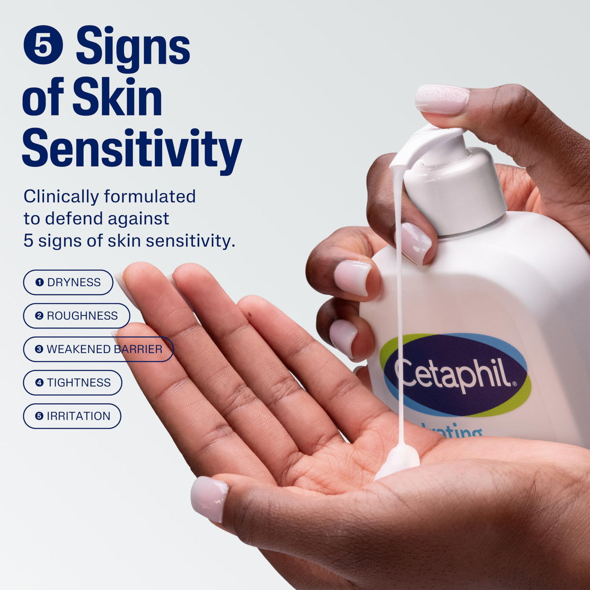 Cetaphil Cream to Foam Face Wash, Sensitive Skin Cleanser, 16oz Cetaphil