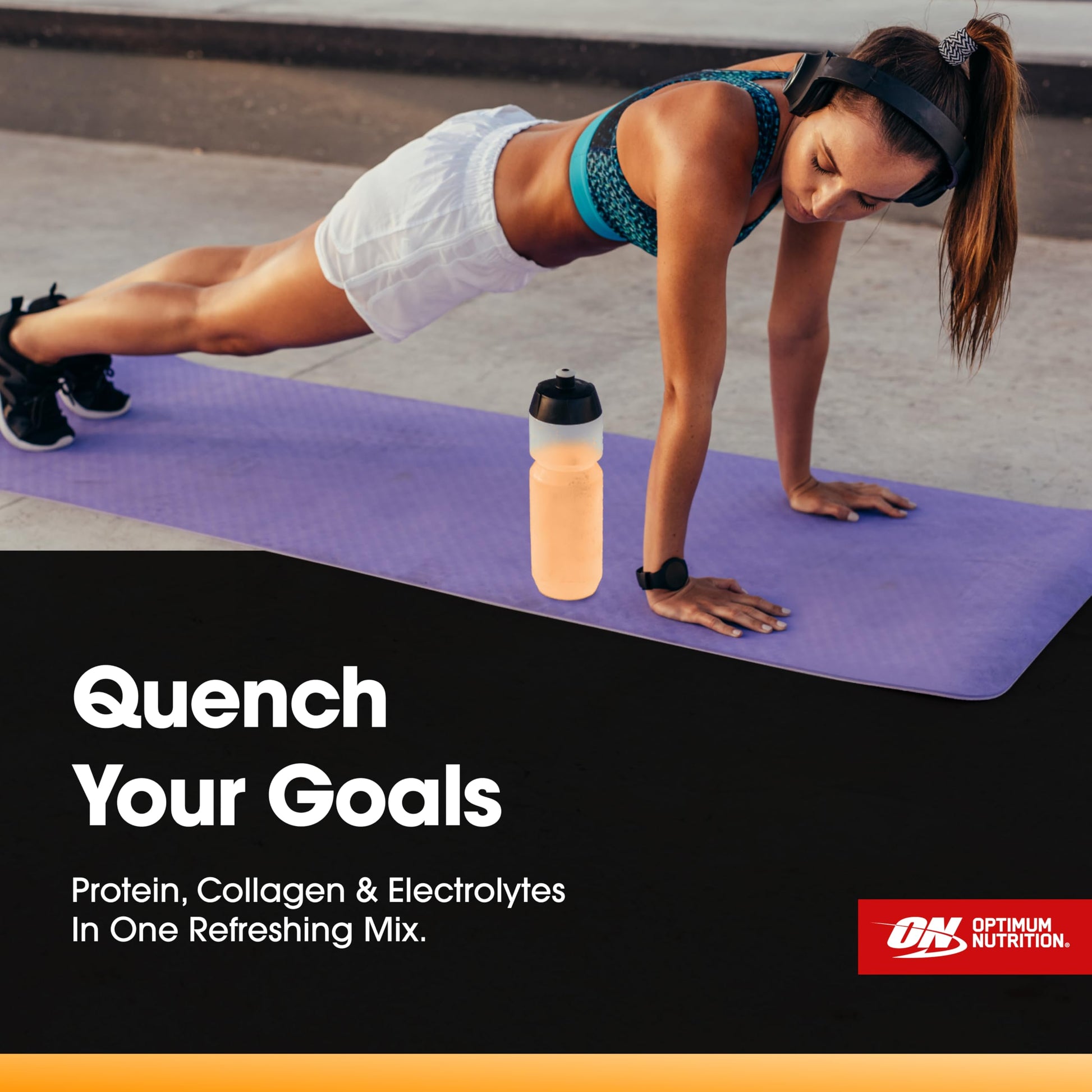 Optimum Nutrition Pro Quench, 10g Clear Protein, 10g Collagen peptides & Electrolyte Powder Drink Mix, Tropical Orange Mango, 20 Servings, Optimum Nutrition buy australia supplements