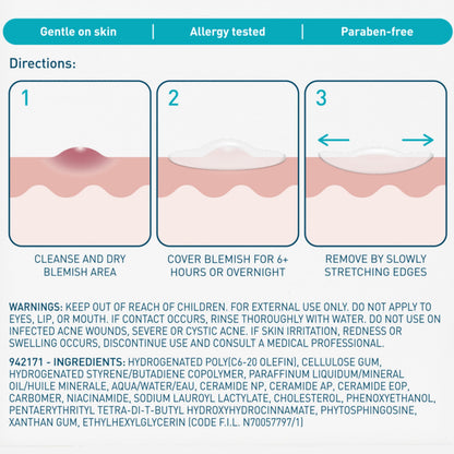 CeraVe Hydrocolloid Pimple Patches with Niacinamide, Ultra-Thin, 22ct CeraVe