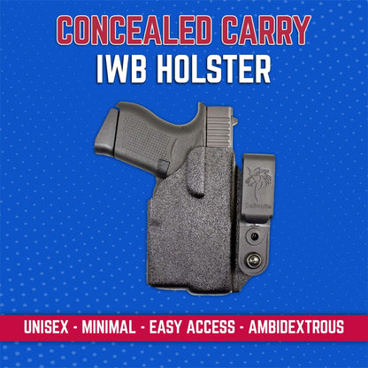 DeSantis Slim-Tuk - IWB Holster for Men and Women, Pistol Holster for Concealed Carry, Suitable for Appendix Wear, Ambidextrous, Made with Kydex, Adjustable Tension, Tuckable 360 C-Clip Gsupps Australia
